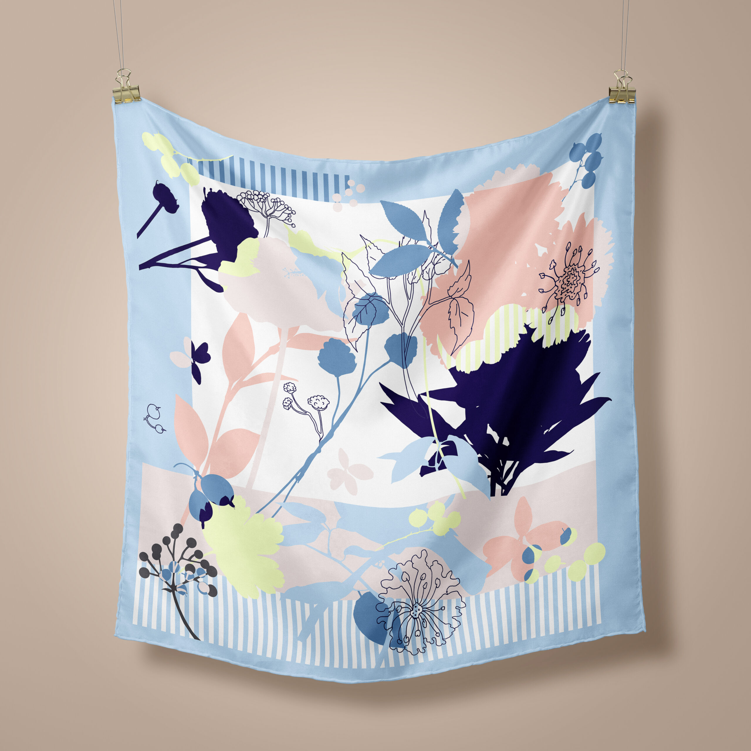 scarfelle milano fiorenza – foulard en soie b scarfelle milano fiorenza – foulard en soie b