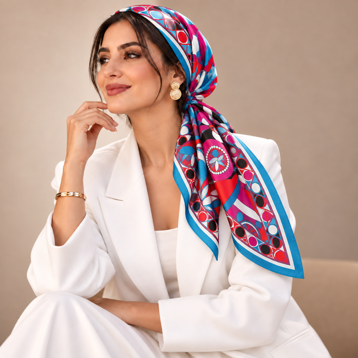 scarfelle milano mosaica – foulard en soie a scarfelle milano mosaica – foulard en soie a