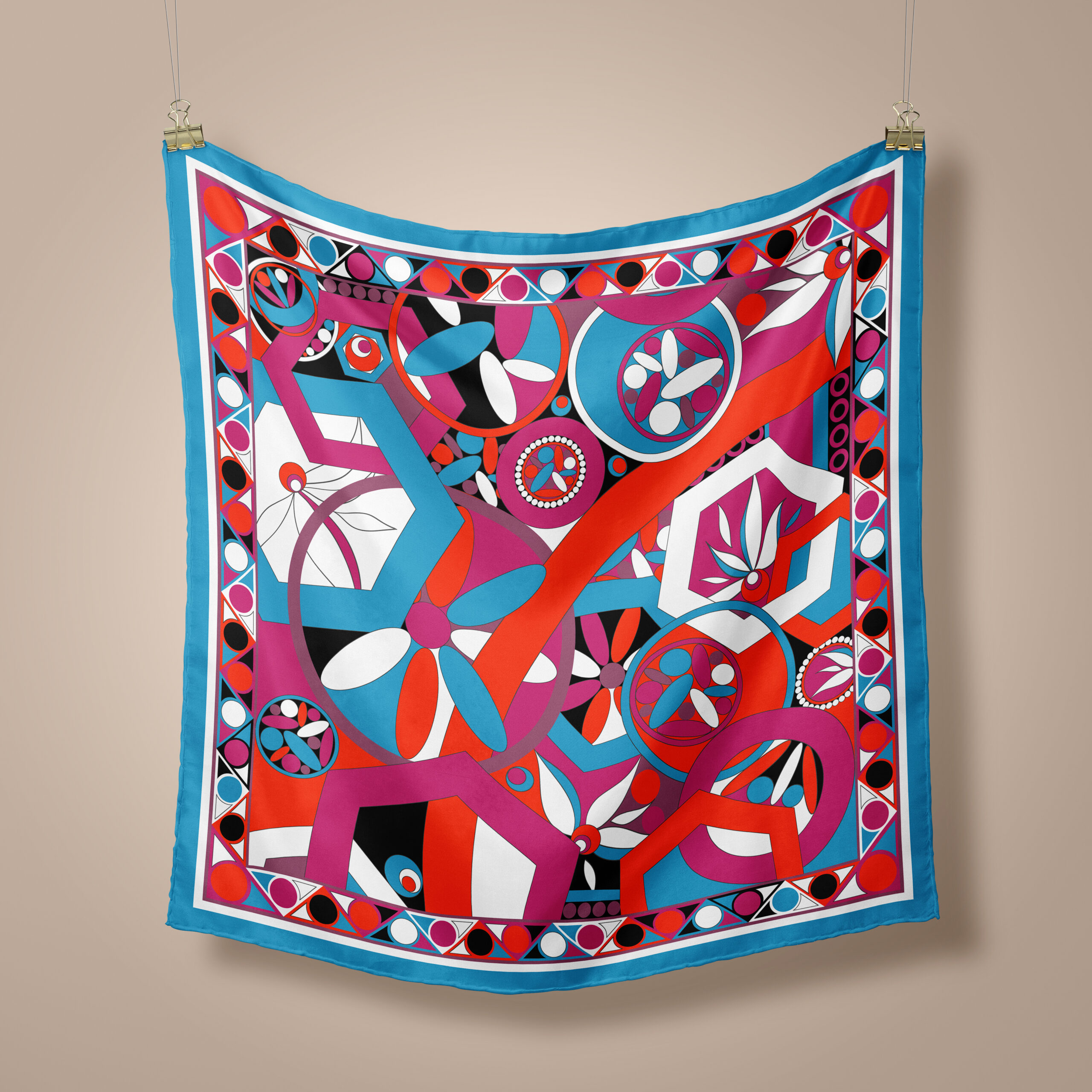 scarfelle milano mosaica – foulard en soie b scarfelle milano mosaica – foulard en soie b